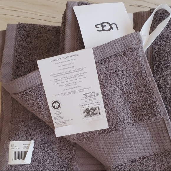 UGG Bath Ugg Martis Organic Towels Set 4pc Bath Hand Towel Set Grey Poshmark